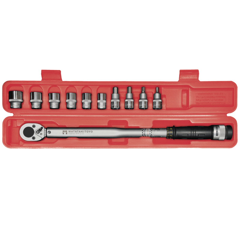 MATATAKITOYO NTP-210N11 1/2" 換頭式扭力扳手套裝(套裝正面)