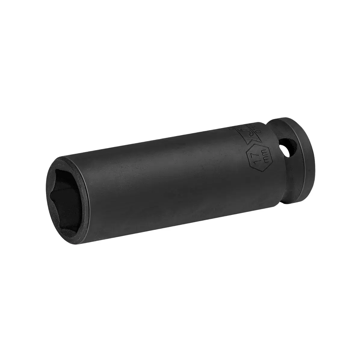 JETECH FK1/2-D17 1/2" 加長黑風六角套筒 17mm(三-quarter 視角)