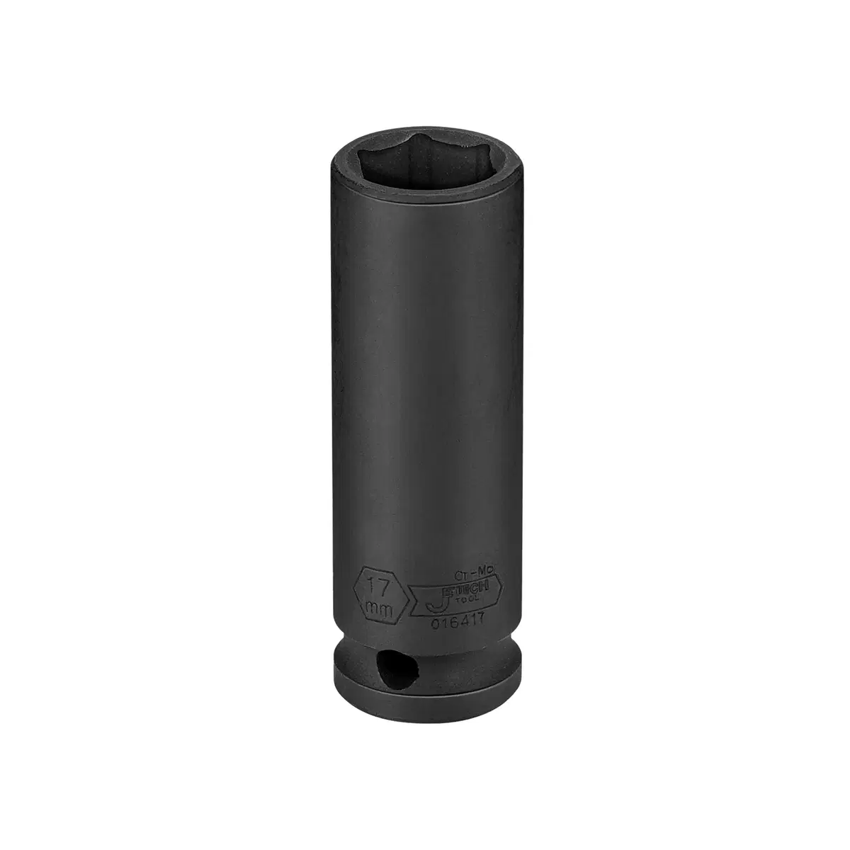 JETECH FK1/2-D17 1/2" 加長黑風六角套筒 17mm(正面)