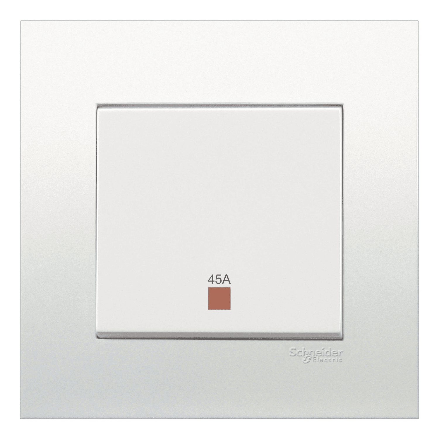Schneider 施耐德電氣 Vivace 元雅 45A 單位雙極開關掣連指示燈 KB31DR45N_WE(白色)香港行貨