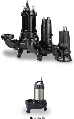 TSURUMI 不阻塞型污物泵 100B43.7H-E1