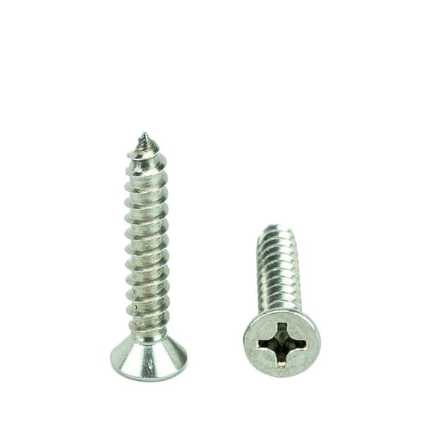 Flat head self-tapping screw #8 x 1 1/2"