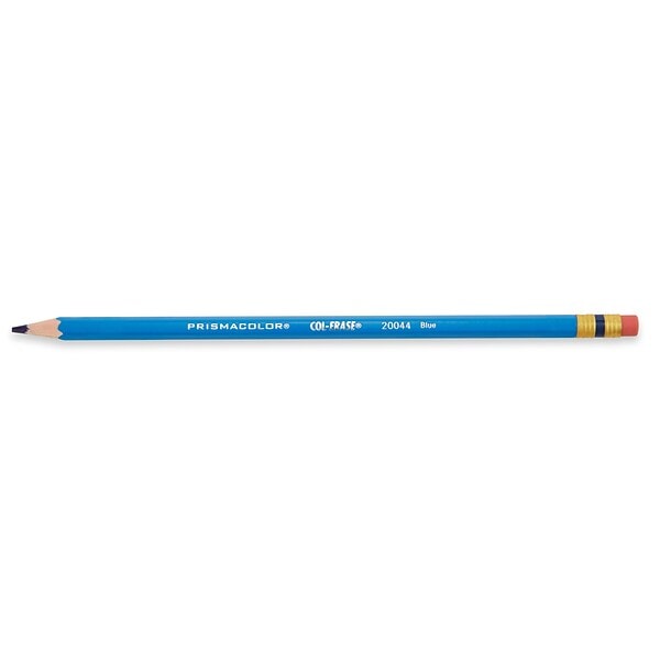 PRISMACOLOR COL-ERASE 防水鉛筆 #20044 藍色(側面)