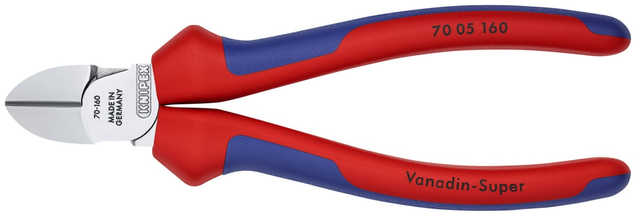KNIPEX 70 05 160 斜咀鉗(四分之三側面)