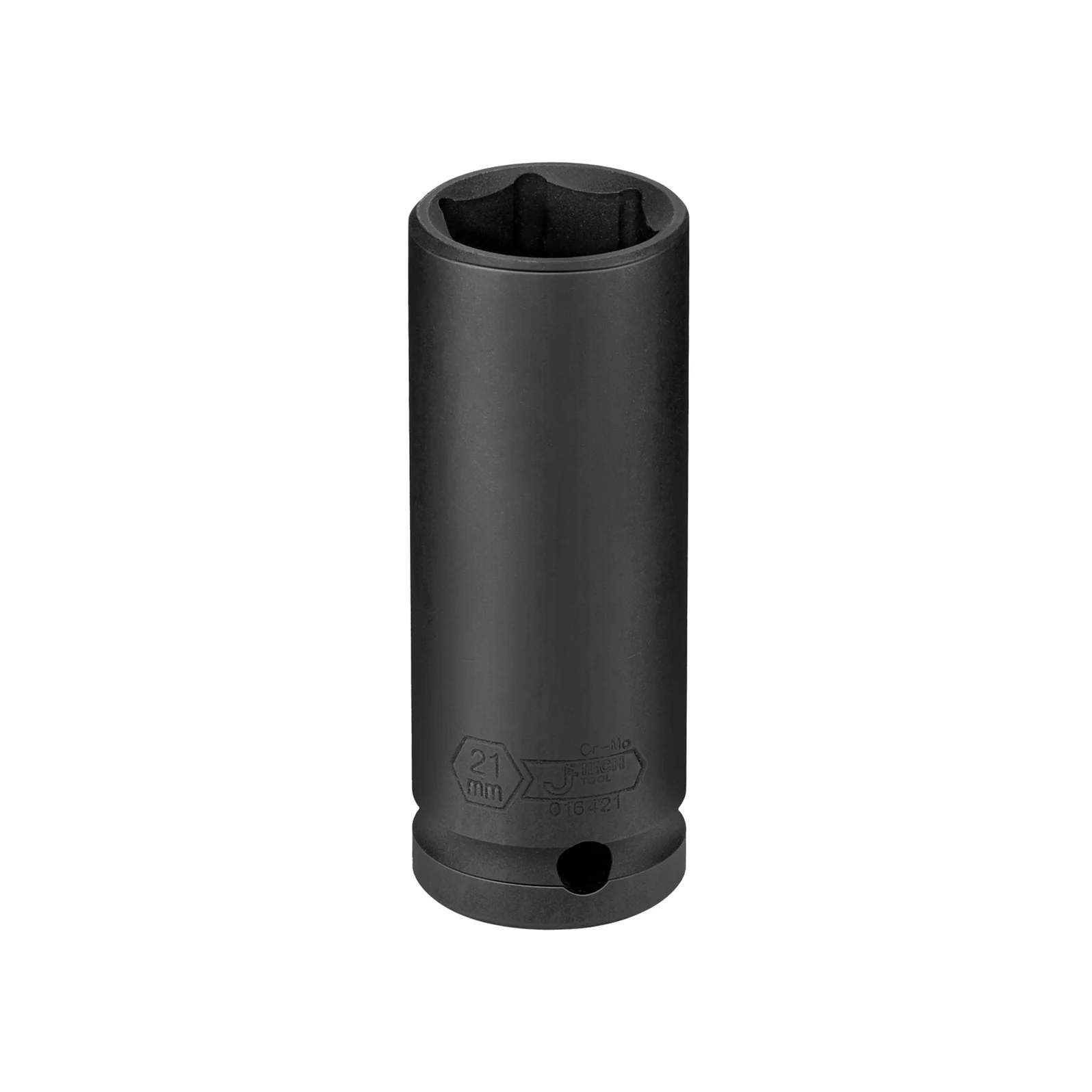 JETECH FK1/2-D21 21mm 加長黑風六角衝擊套筒(正面)