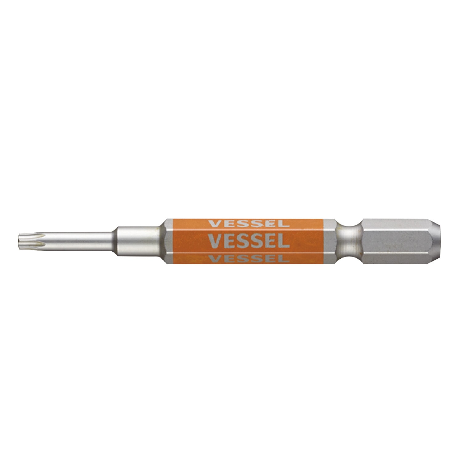 VESSEL GSVT10SH T10H x 65mm 剛彩有孔星型批咀(正面)
