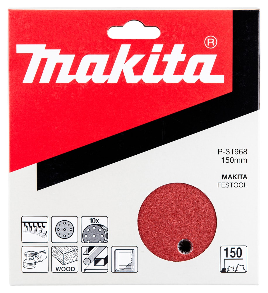 Makita P-31968 砂光碟 Φ150MM(包裝)