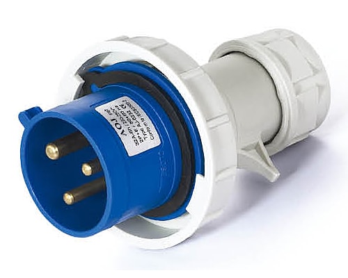 積高 AJ-0232 工業防水插頭 32A 3針 220V(正面)