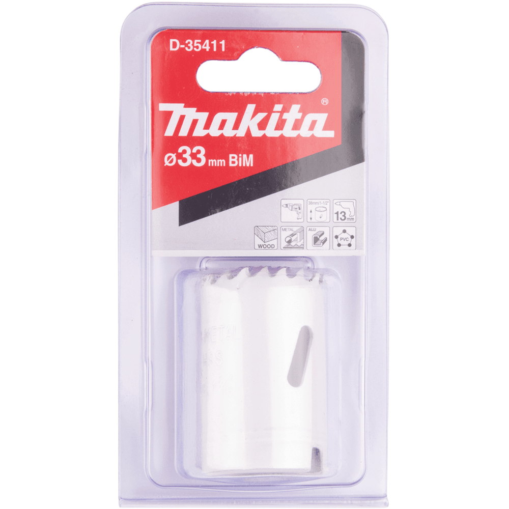 牧田 D-35411 33mm BiM穿孔鋸(包裝正面)