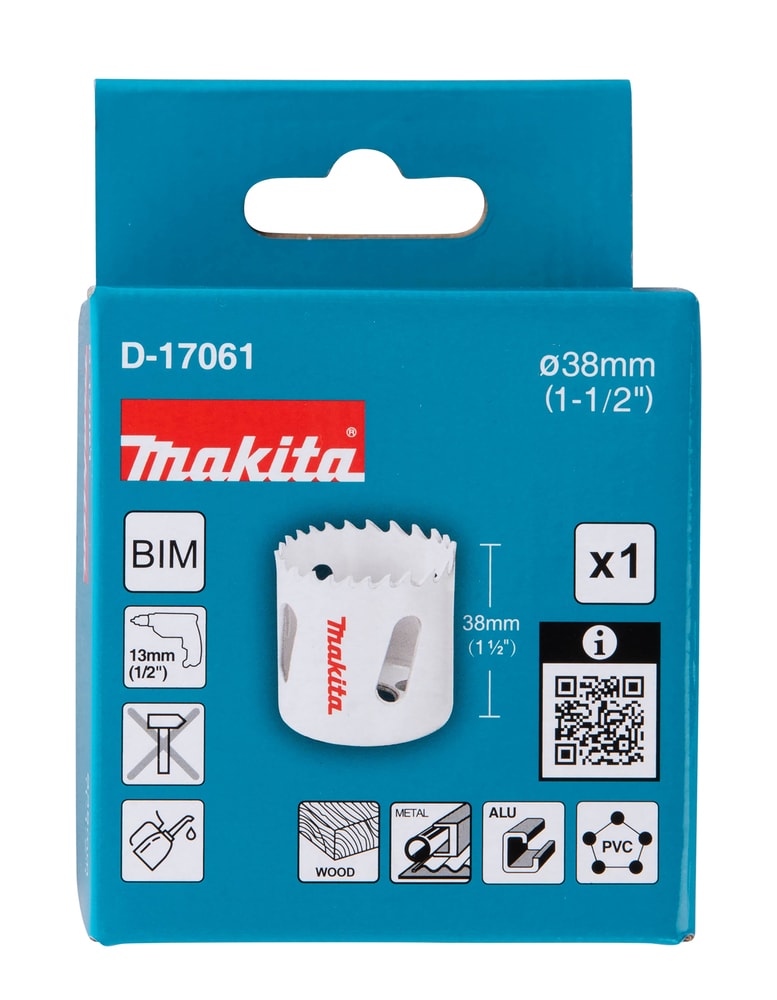 Makita D-17061 BiM穿孔鋸38MM(包裝)
