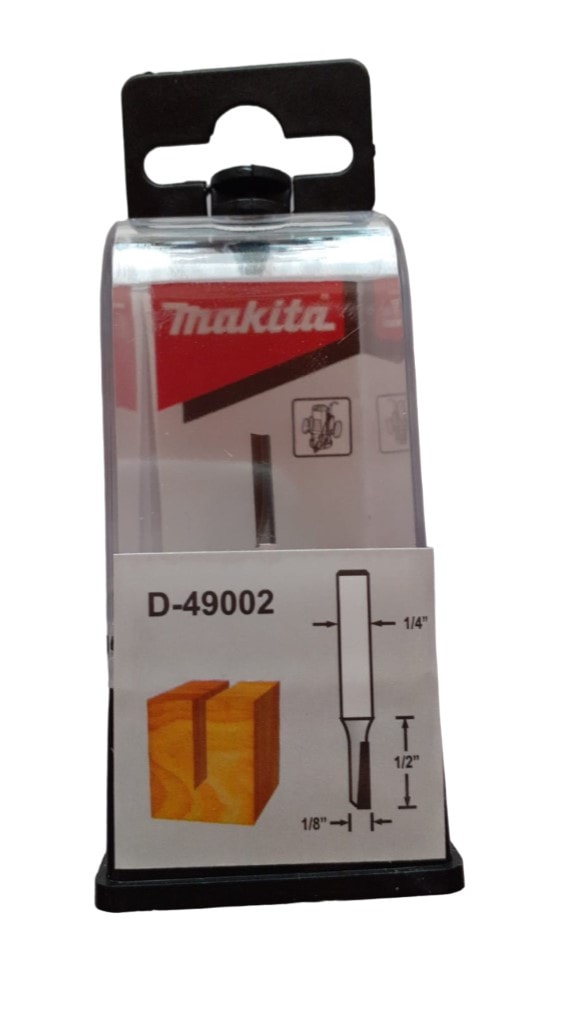 牧田 D-49002 1/4"單刃直刀(包裝正面)
