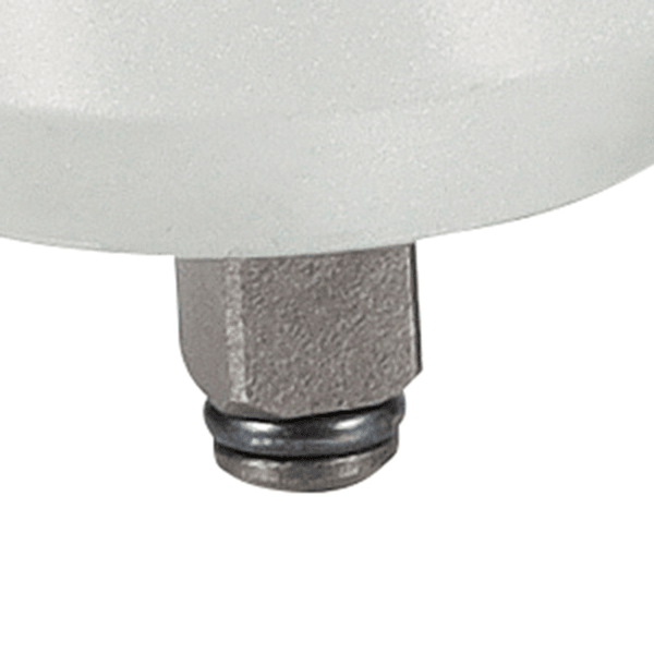 Makita DTL302Z 角頭底部 9.5 mm (3/8") 方形驅動軸及 C 型環特寫