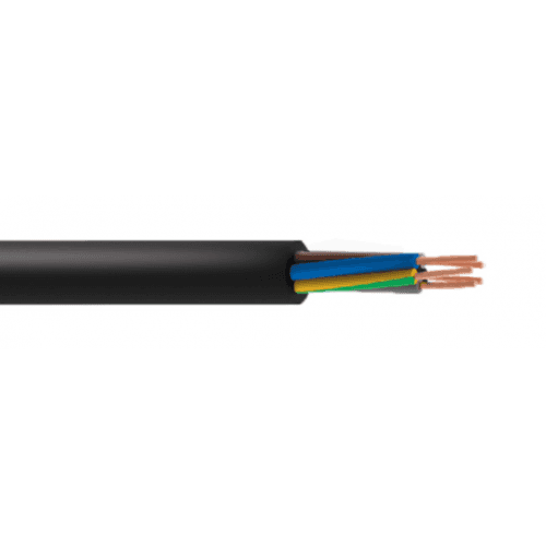 Black Rubber Flexible Cable 8.2mm