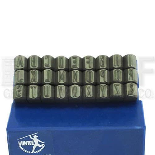 HUNTER HUNLP006 鋼字鑿(英文字 A-Z) 正體 6.0mm