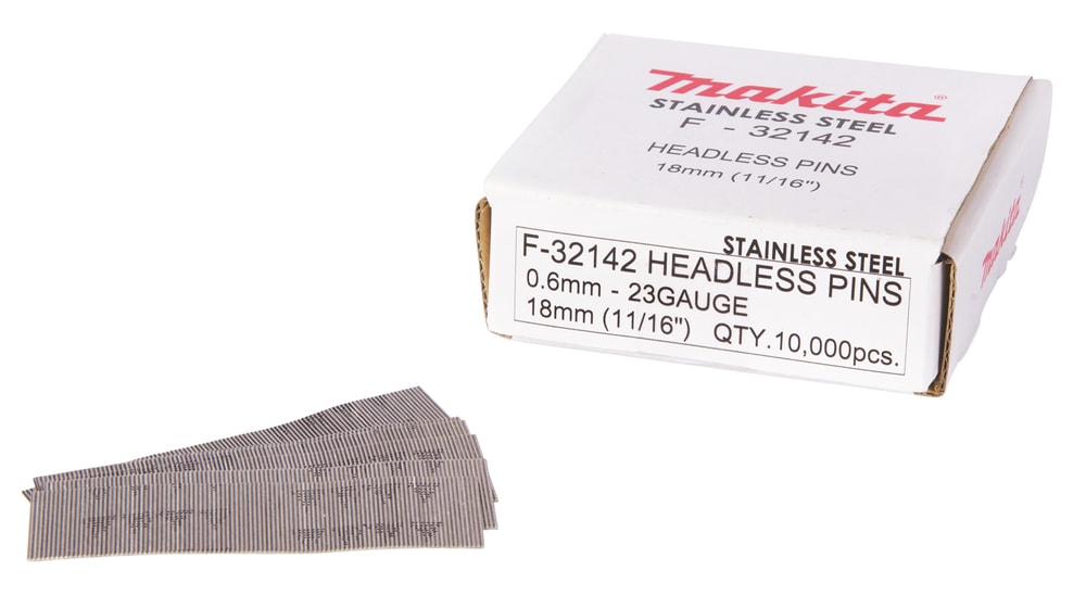 牧田 F-32142 不鏽鋼蚊釘 18mm 10000支/盒(三側面)