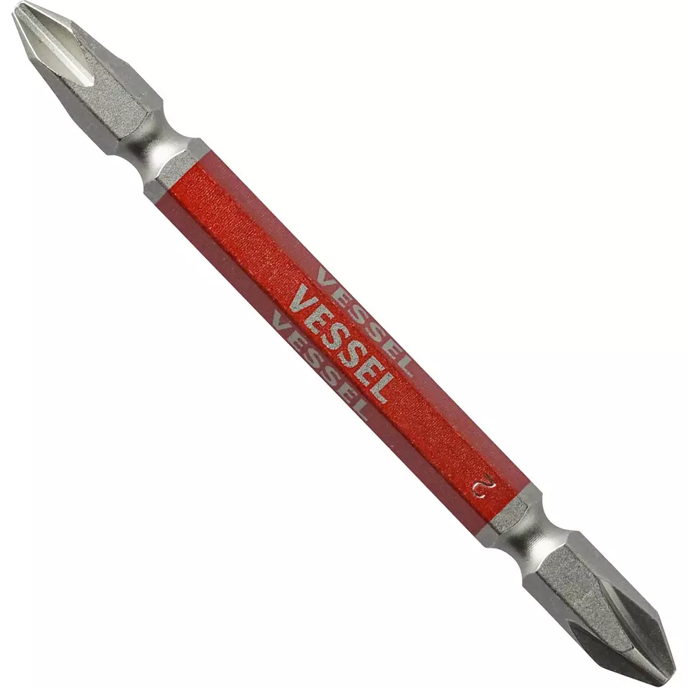 VESSEL GS142082 剛彩雙頭十字批咀 #2 x 82mm(三側面)