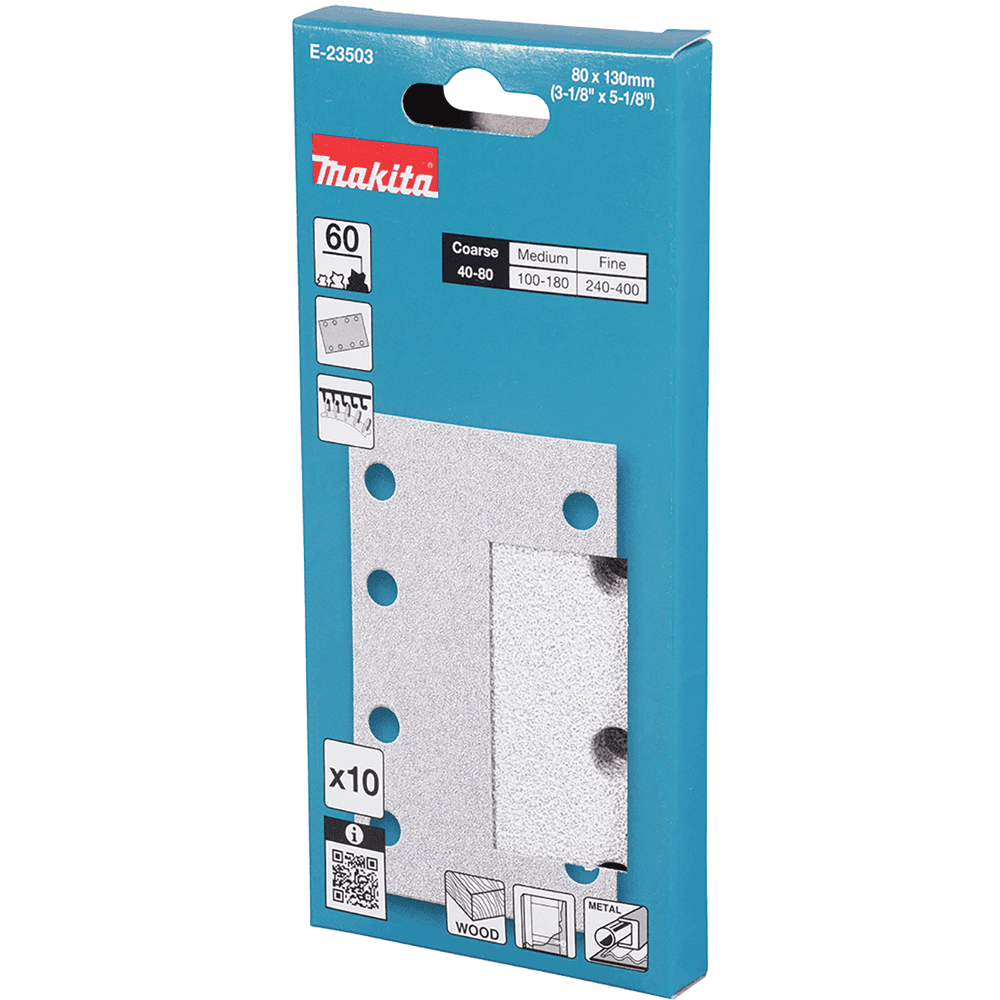 Makita 牧田 E-23503 砂紙 80 X 130MM A60