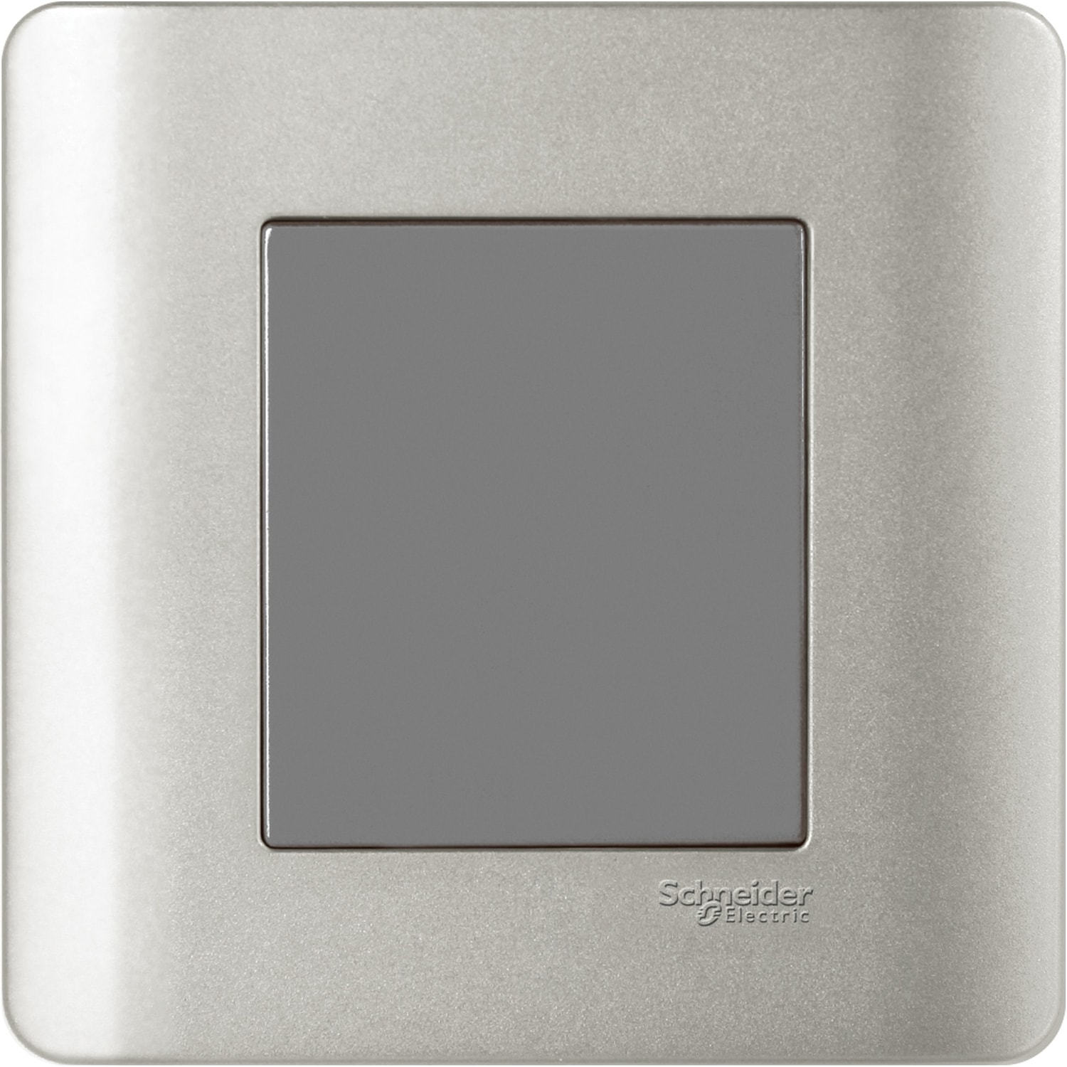 Schneider 施耐德 ZENcelo 睿雅 單位空白掣面(銀灰)