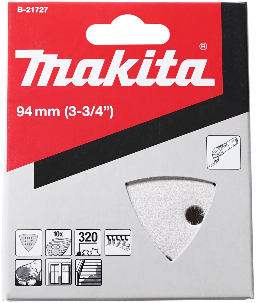 Makita B-21727 三角砂紙320(包裝正面)