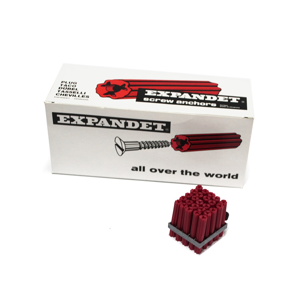 EXPANDET 膠枳 紅色 1" 包裝及產品(正面)