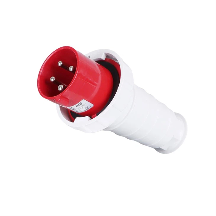 積高 AJ-2342 工業防水插頭 63A 4針 380V(側面)