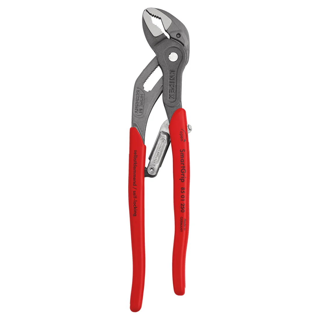 KNIPEX 85 01 250 SmartGrip 鉗形扳手(斜侧)