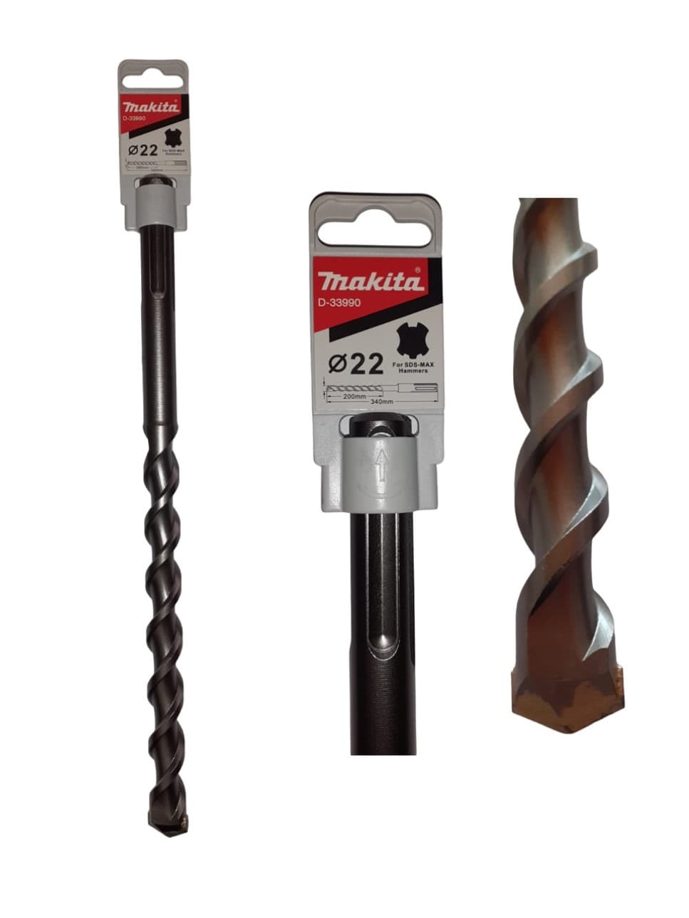 Makita 牧田 D-33990 五坑錘鑽頭22X340