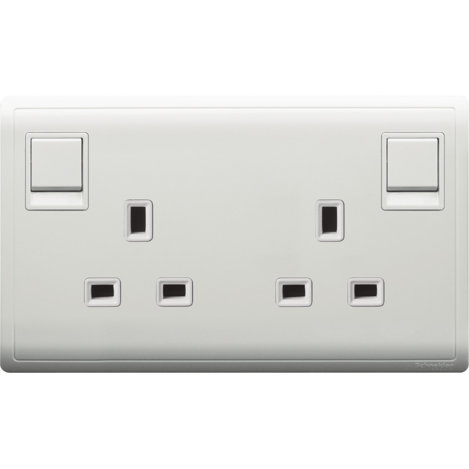 Schneider 施耐德 Pieno 丰尚 13A 兩位連保護門有掣插座(白)E82T25_WE
