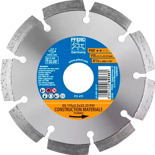 PFERD PFEDG100 麻石乾介碟 4" 正面