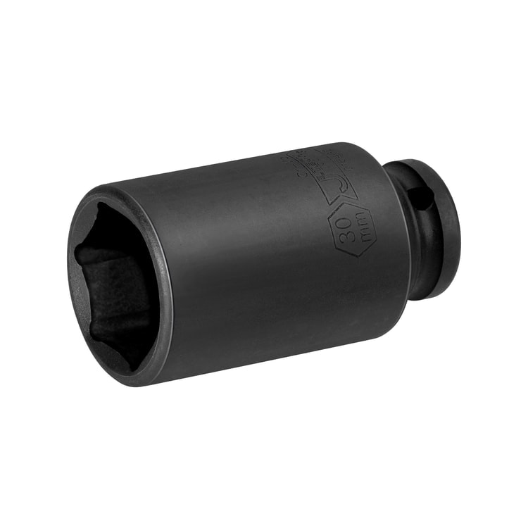 JETECH FK1/2-D30 30mm 加長風六角套筒(四分之三側面)