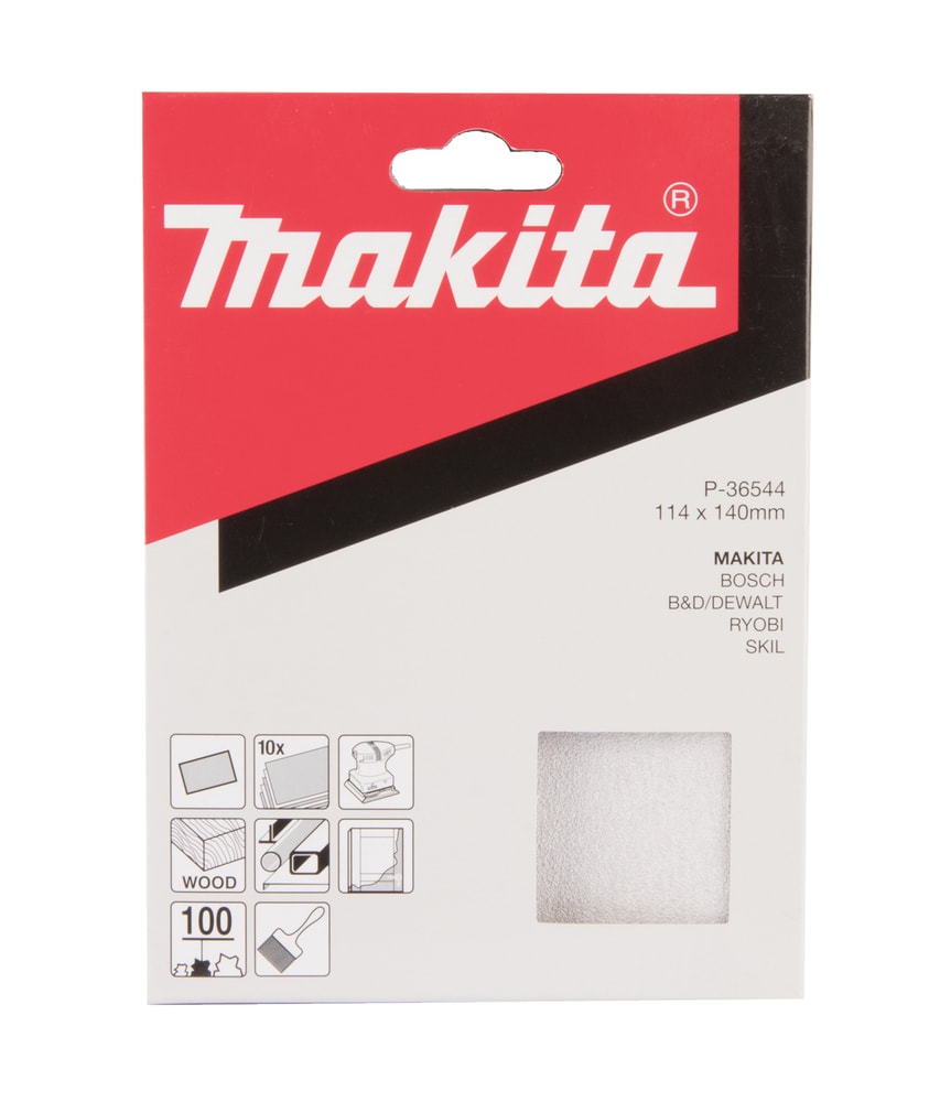 Makita P-36544 砂紙 114x140mm G100 包裝(正面)