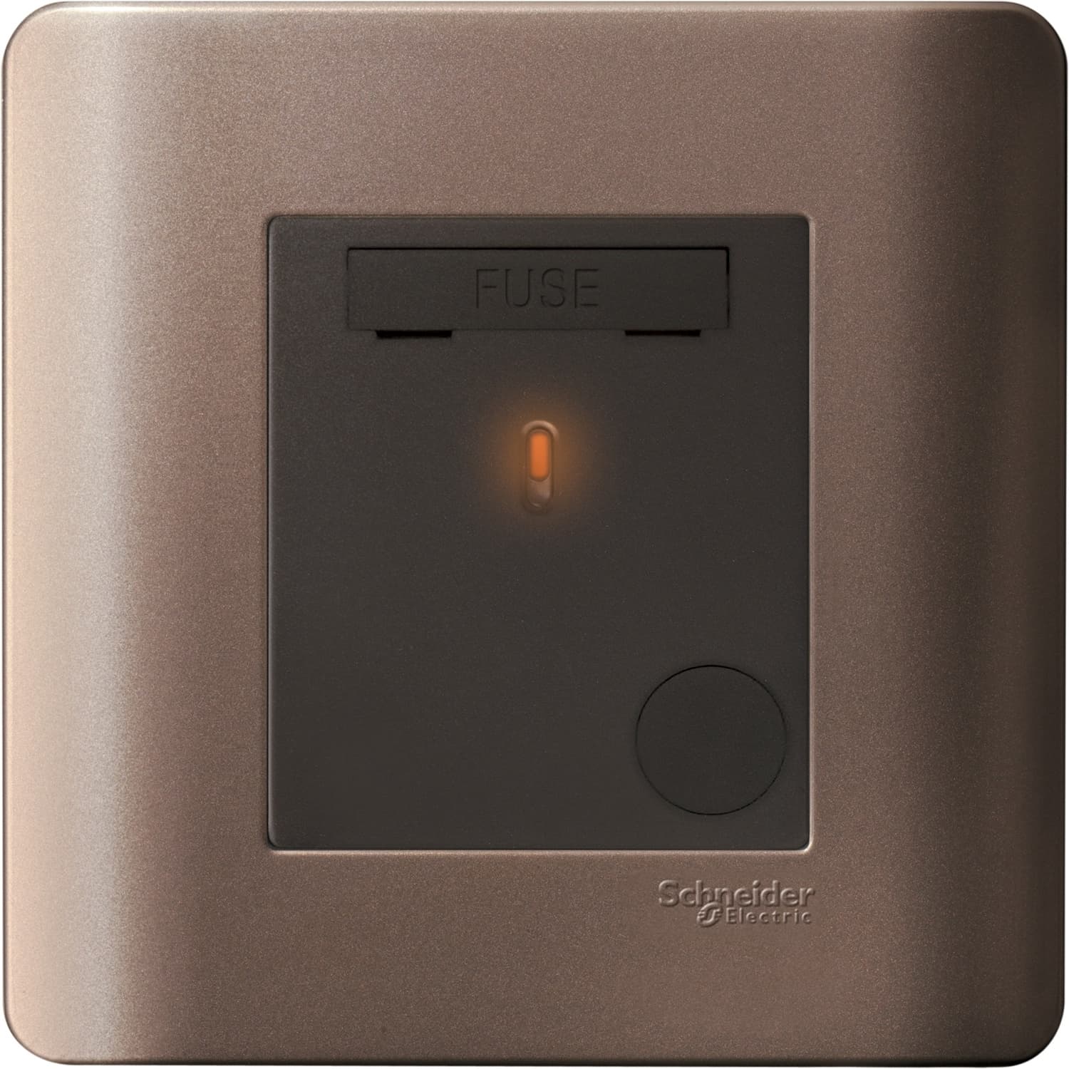 Schneider 施耐德電氣 ZENcelo 睿雅 13A 單位保險菲士蘇連指示燈 E8430FSGN_SZ(銀銅)香港行貨