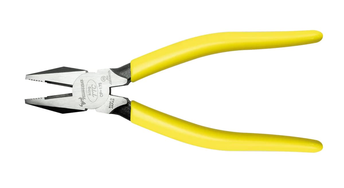 Flat Nose Pliers with Cutter 7"