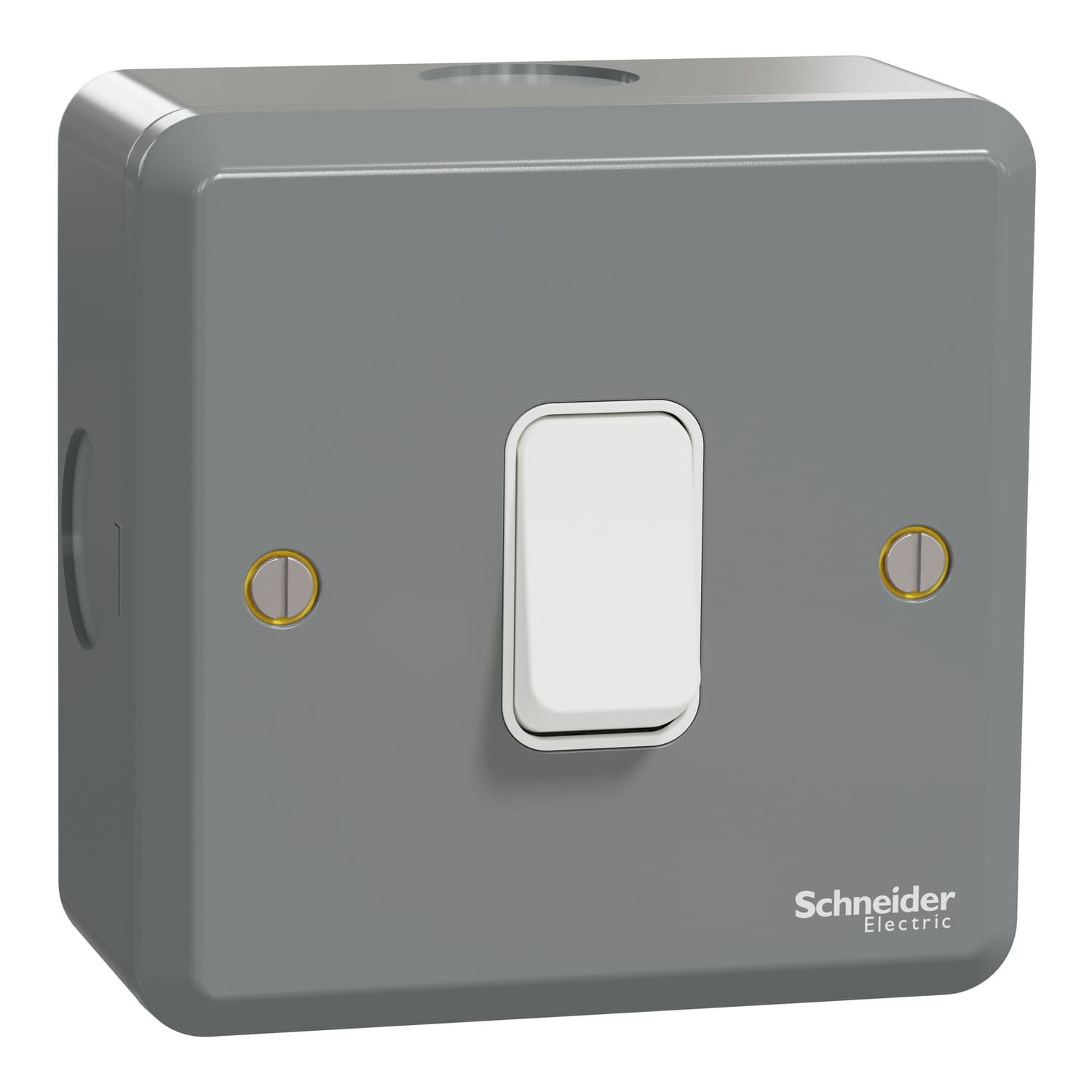 Schneider 施耐德電氣 E30 系列 ESM 防撞鋼面系列 ESMT31_1_2AR 10AX 單位單控開關掣(灰/白)