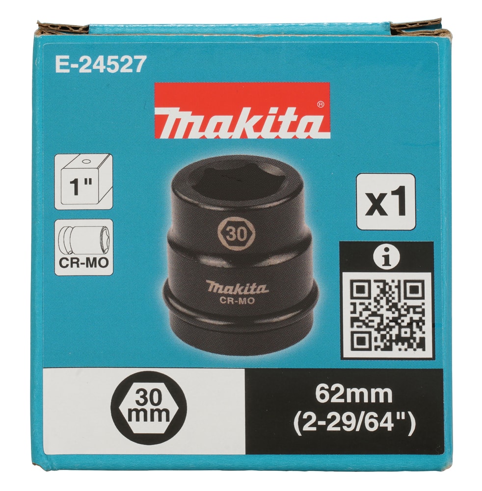 牧田 E-24527 30MM 衝擊套筒 1"(包裝正面)