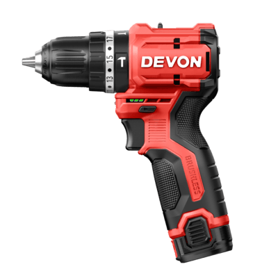 Devon 5209Li-2.0 12V Brushless Cordless Hammer Drill (2x 2.0Ah Batteries + Charger Kit)