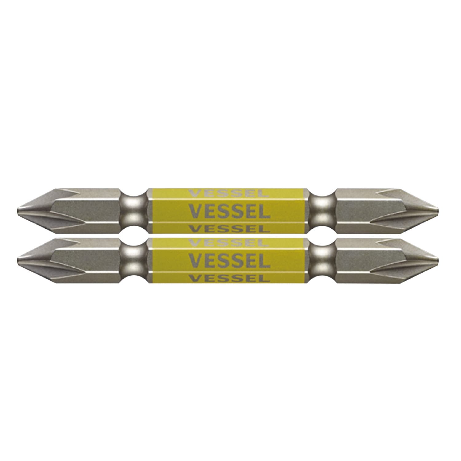VESSEL GS141065 剛彩雙頭十字批咀 #1 x 65mm (2枝裝)
