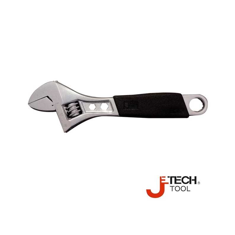 JETECH AWS-12 包膠柄活動扳手(正面)