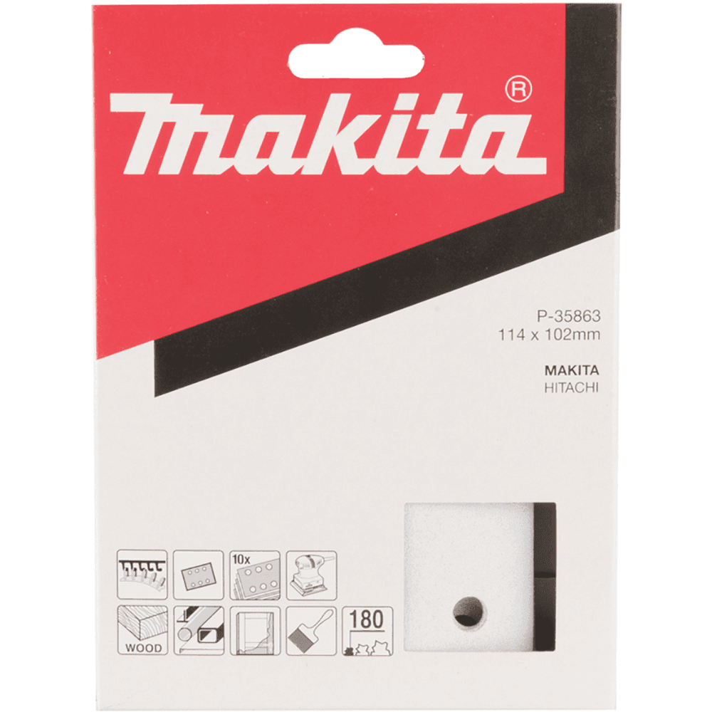 Makita 牧田 P-35863 砂紙(魔術貼) W114 X 102MM G180