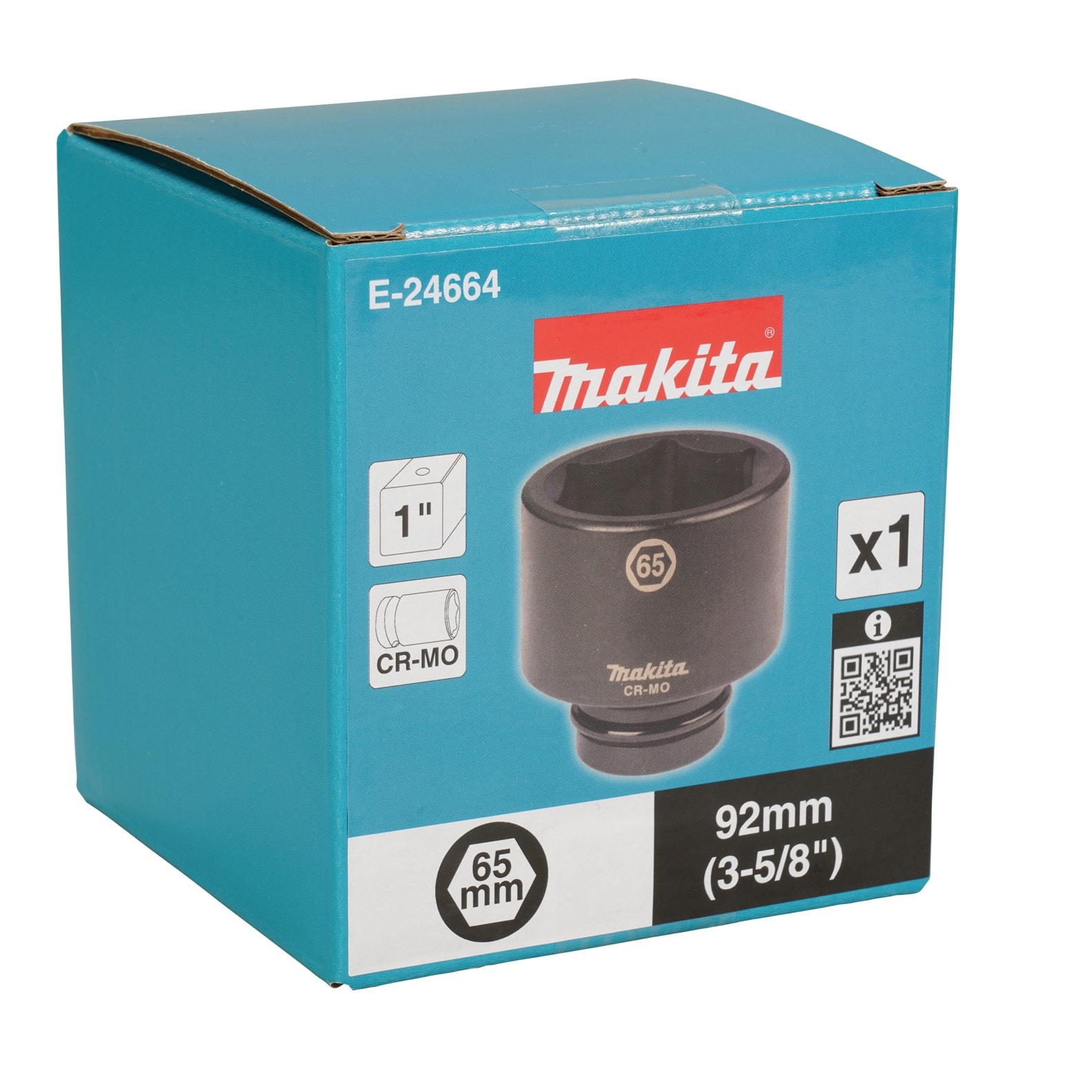Makita E-24664 65MM 衝擊套筒 1"(包裝立體)