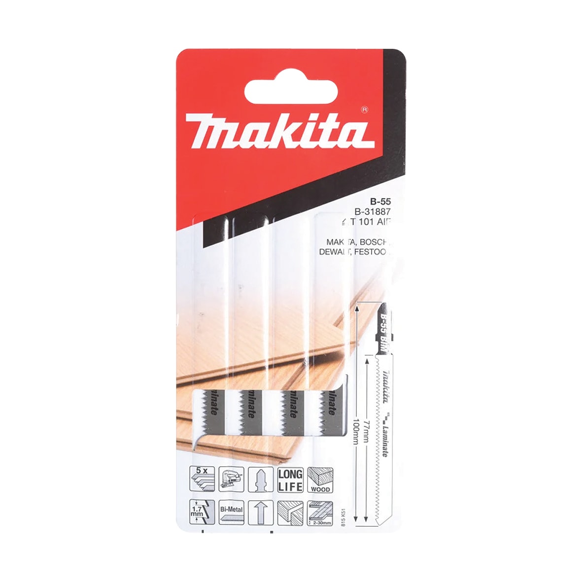 Makita B-31887 曲線鋸片(包裝)
