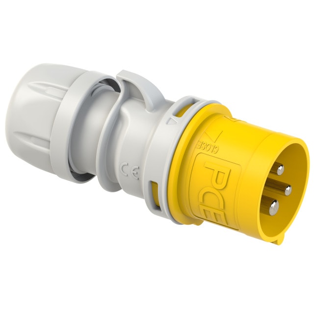 CEE 013-4 工業插頭 16A 3針 110V(正面)