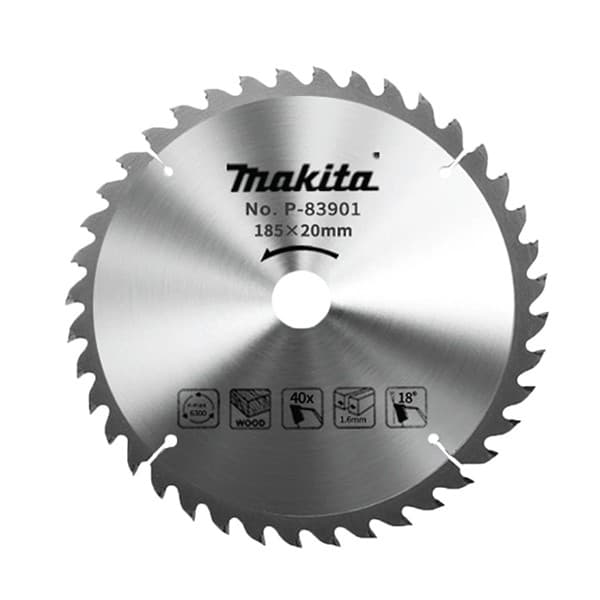Makita 牧田 P-83901 硬質合金鋸片185X40T(薄)