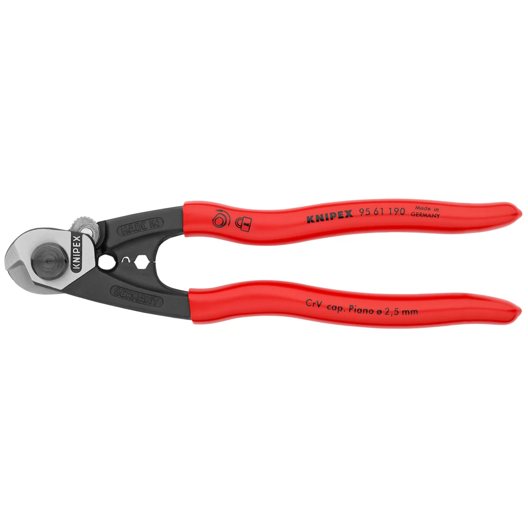 KNIPEX 95 61 190 電纜剪 8吋(正面)