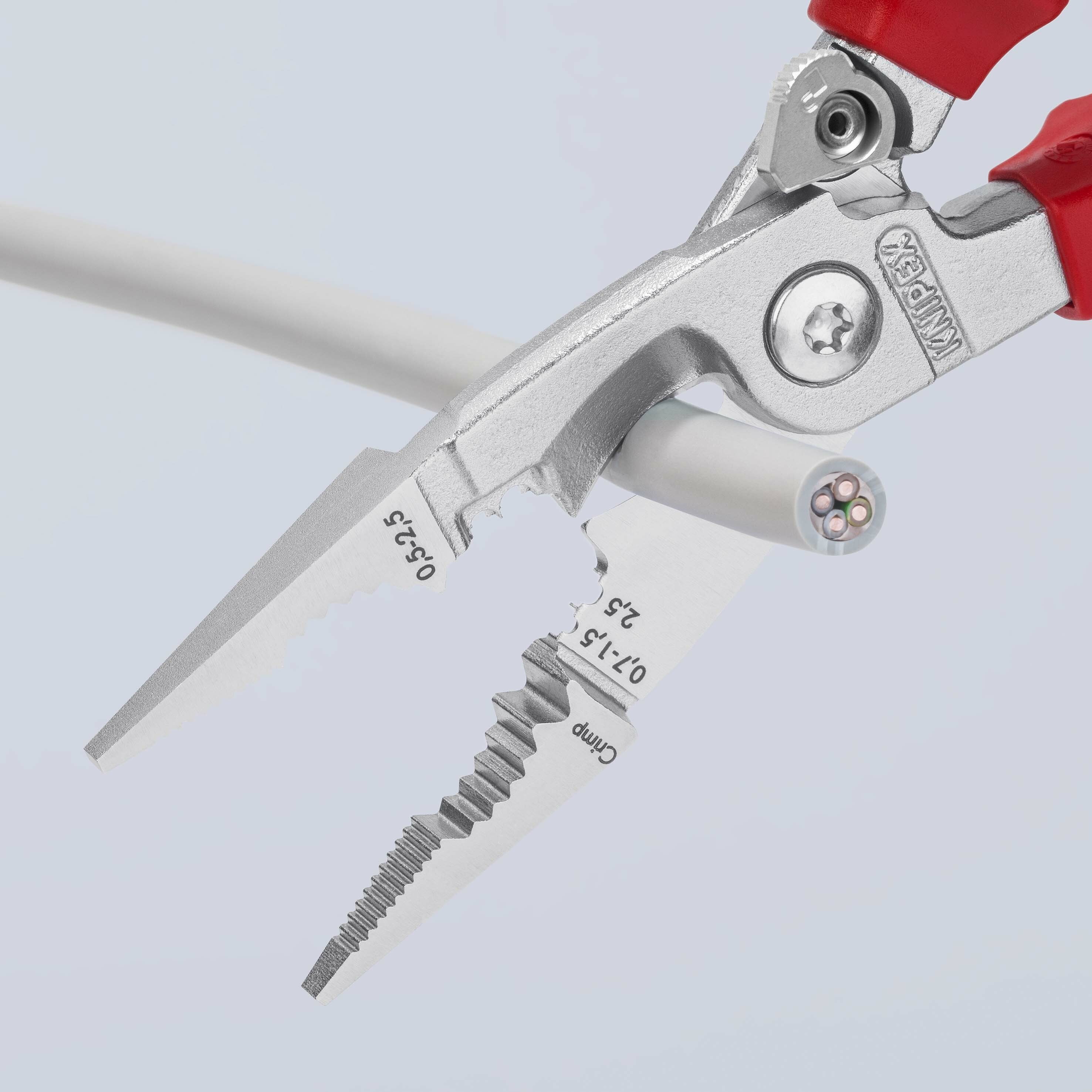 KNIPEX 絕緣柄 多用途電工鉗 8"