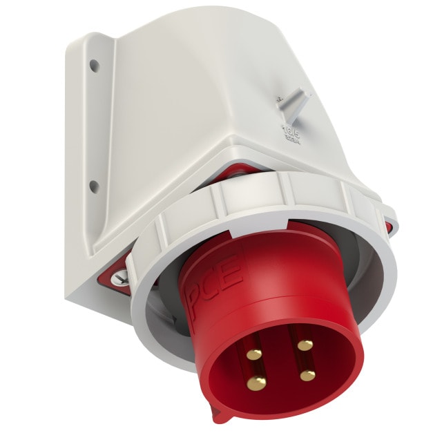 PCE 5242 工業防水直入牆盤面插座 32A 380V 4針 IP67(三側面)