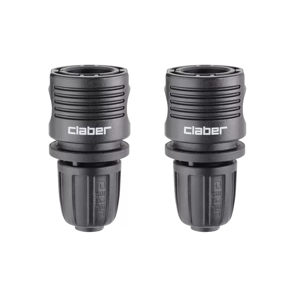 CLABER 91009 1/2"快速接頭(正面,兩件)