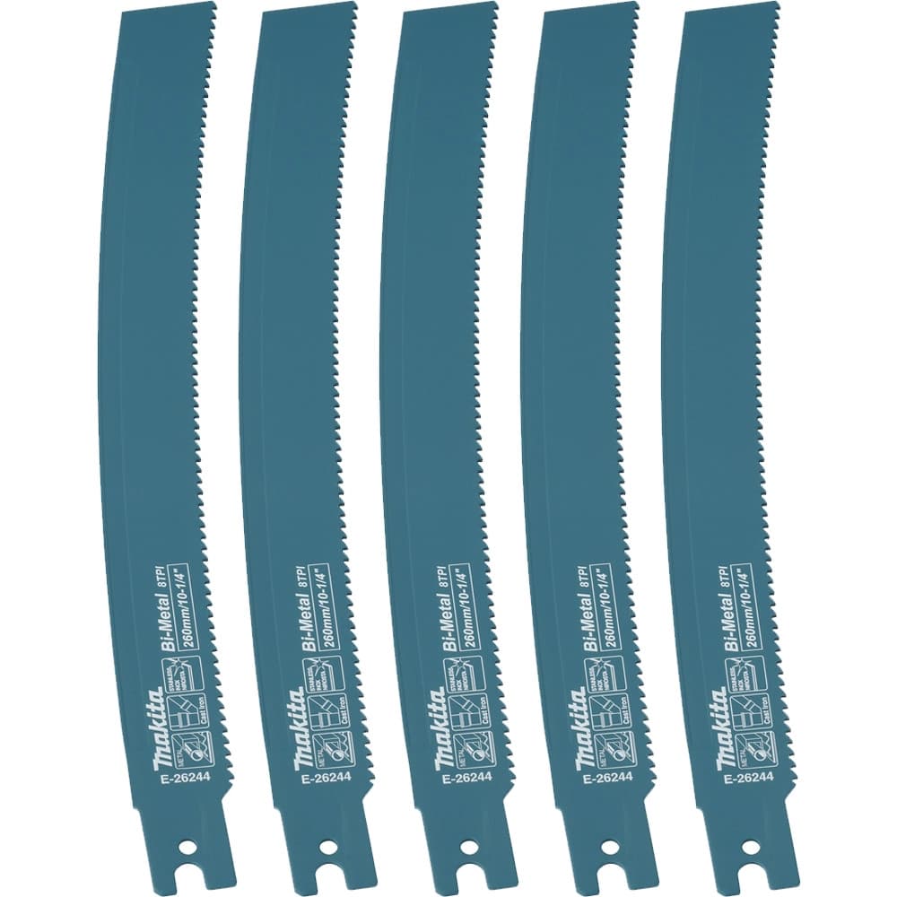 Makita 牧田 E-26244 往復鋸片 260mm 8T(5片)
