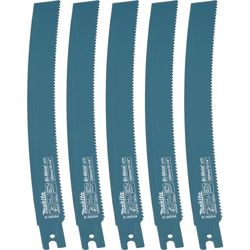 Makita E-26244 260mm 往復鋸片 5片裝(正面)