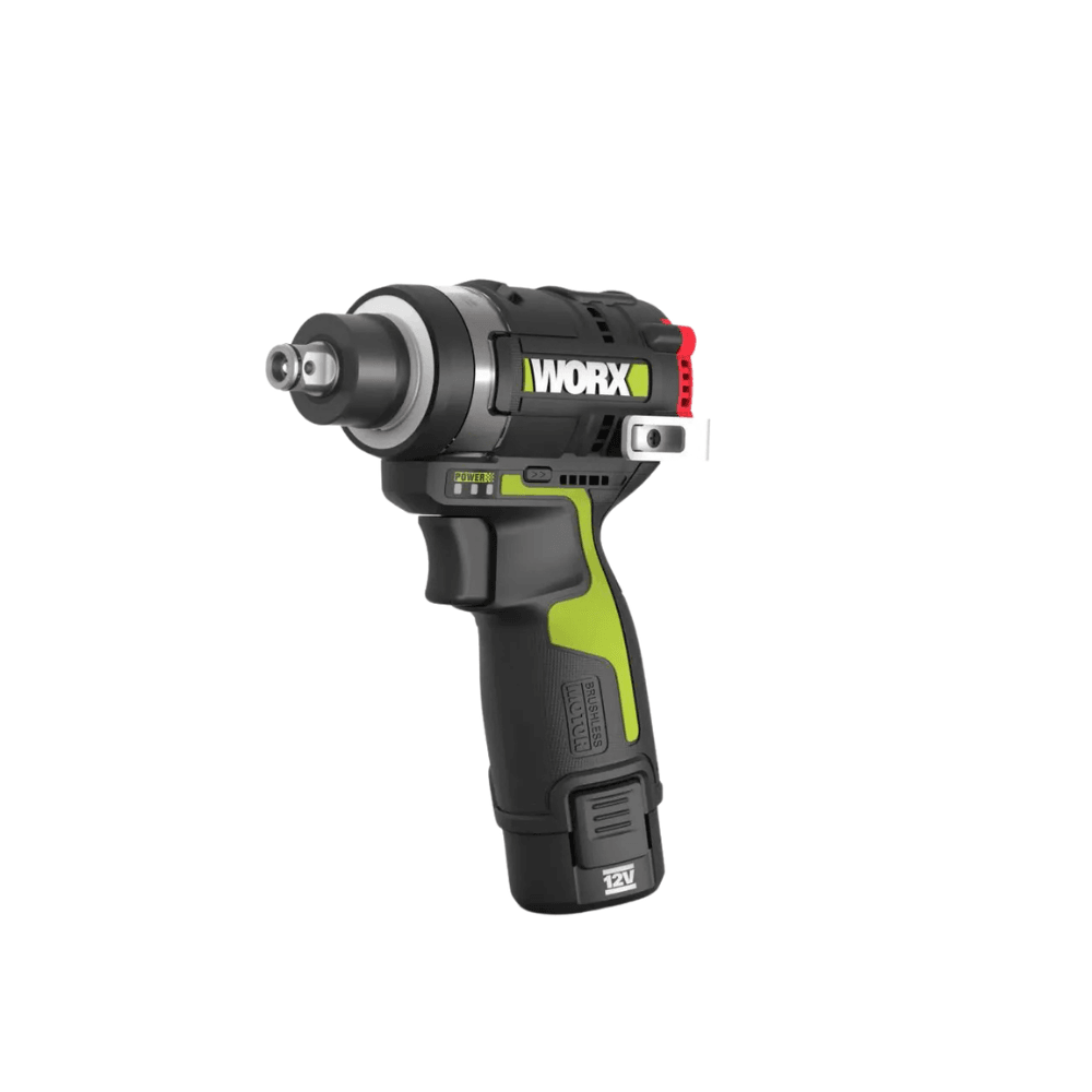 WORX 威克士 WU132T.9 12V 無刷起子扳手斜前角度外觀